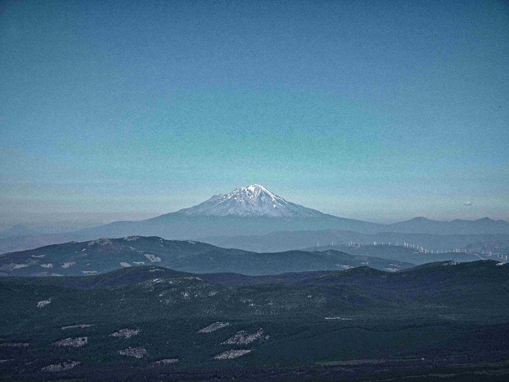 Mt Shasta in the distance