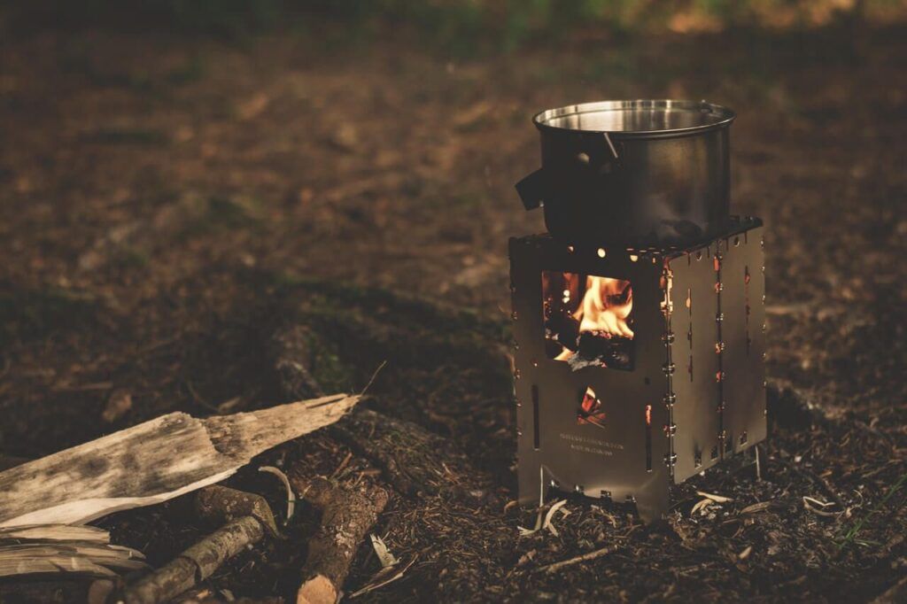 backpacking cooking gear - wood burning stove