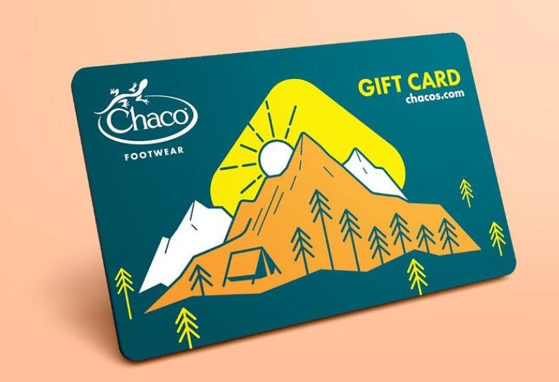 gifts for hikers-chaco gift card