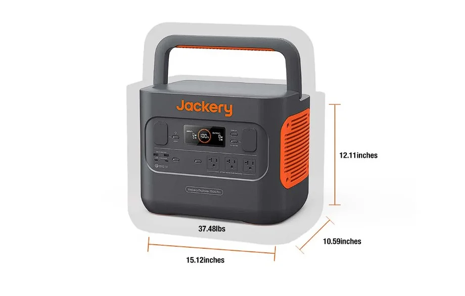 jackery explorer 1500 pro dimensions