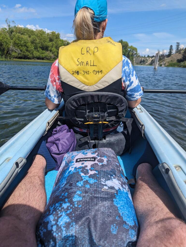 Using the Jaunt 15L as a dry bag on a kayaking trip