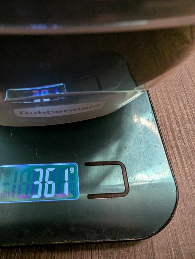 weighing only 361 grams