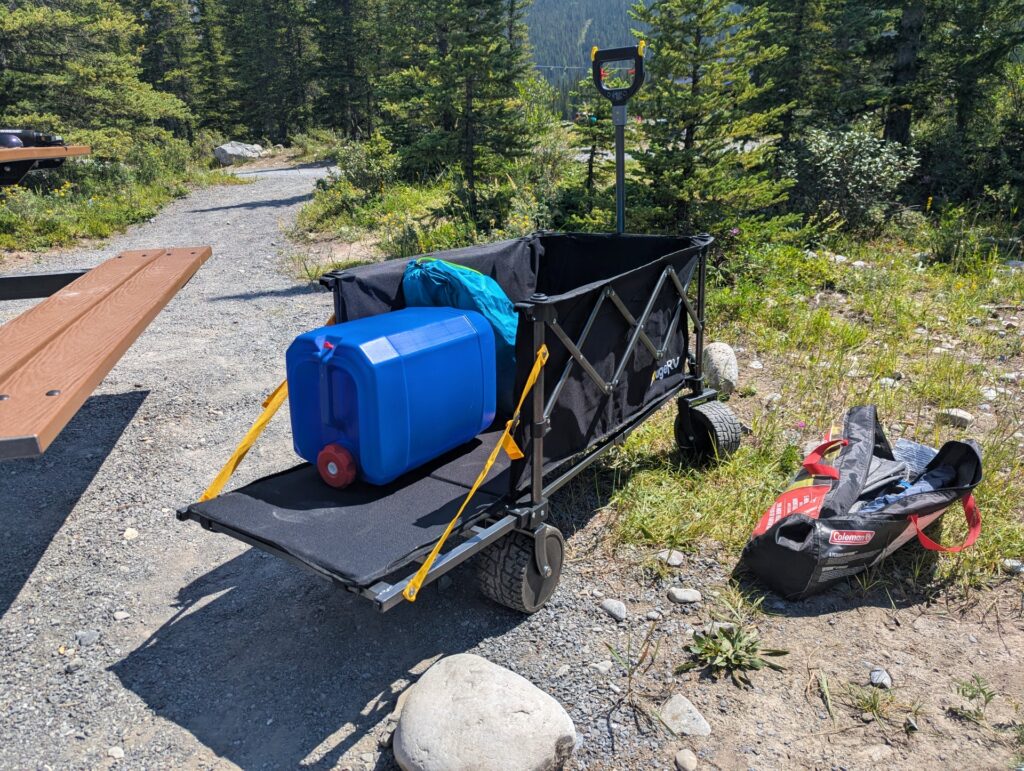 testing BougeRV wagon's easy access
