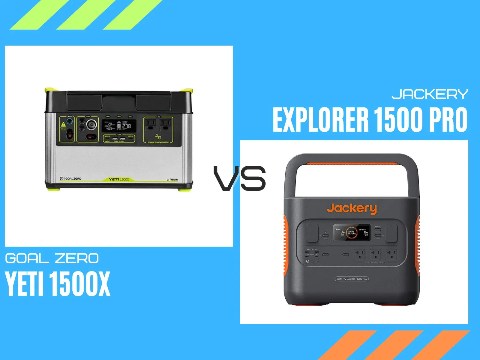 goal zero yeti 1500X vs jackery explorer 1500 pro